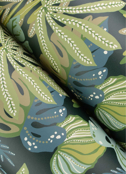 Drew & Jonathan Home Alocasia Wallpaper Sample - Green