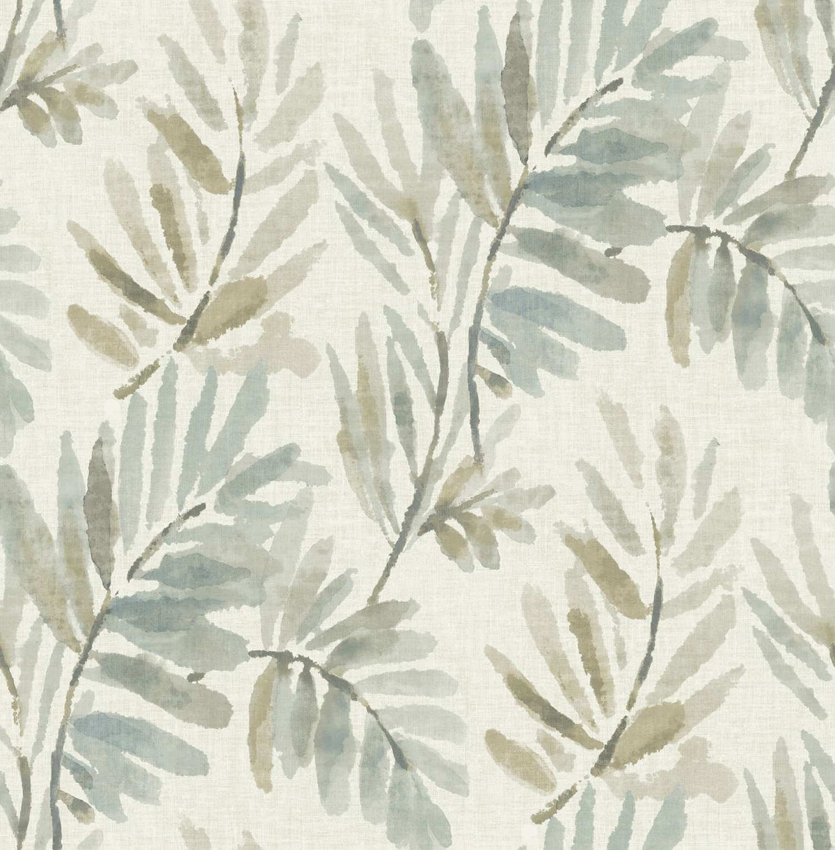 Drew & Jonathan Home Serenade Ferns Wallpaper - Aqua