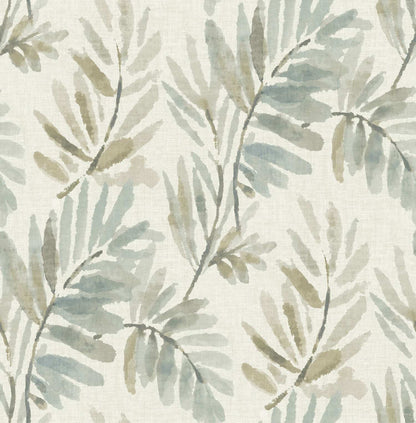 Drew & Jonathan Home Serenade Ferns Wallpaper - Aqua