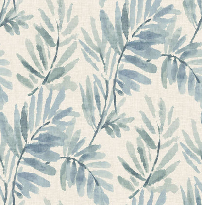 Drew & Jonathan Home Serenade Wallpaper Sample - Blue
