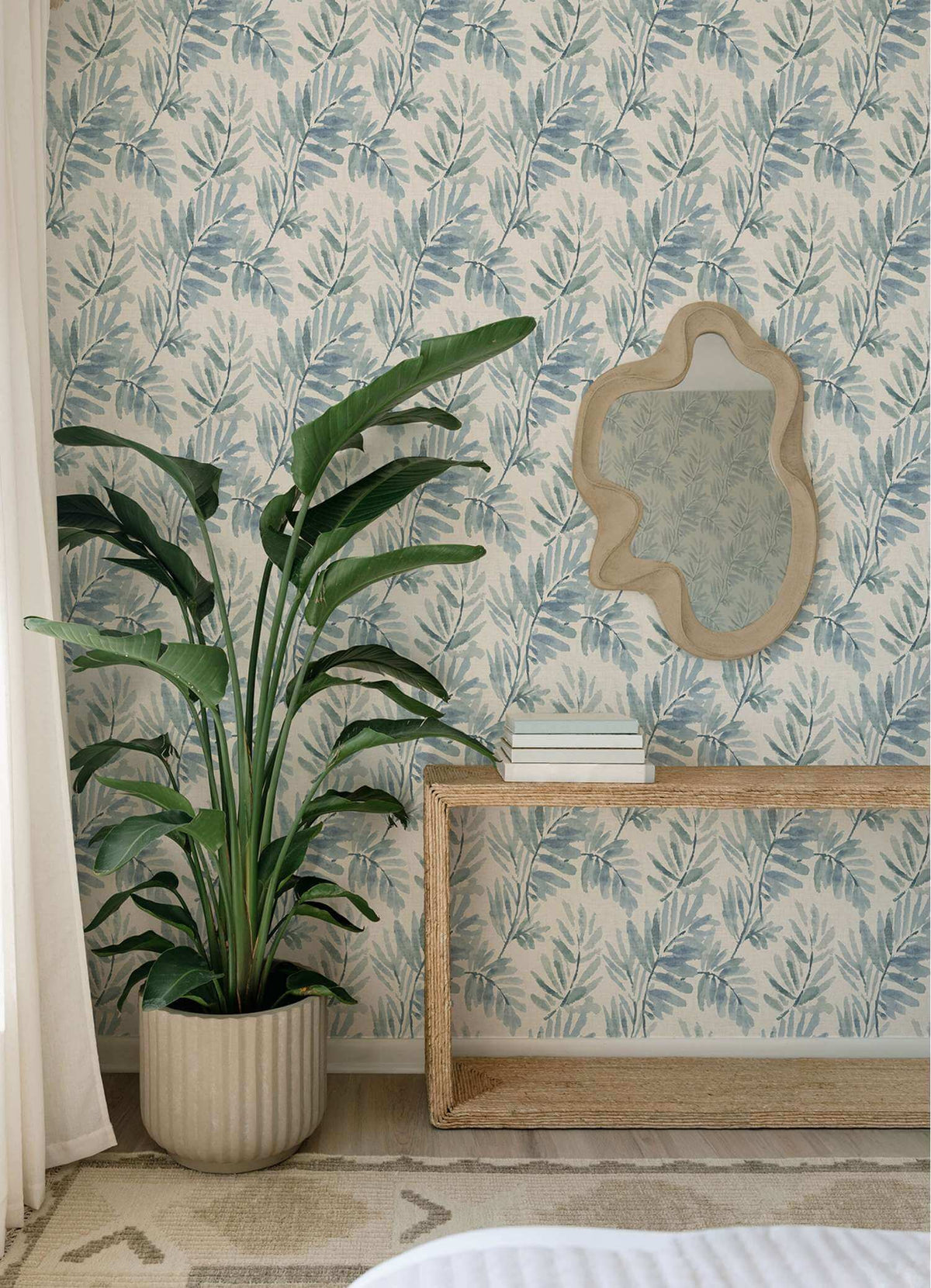 Drew & Jonathan Home Serenade Wallpaper Sample - Blue