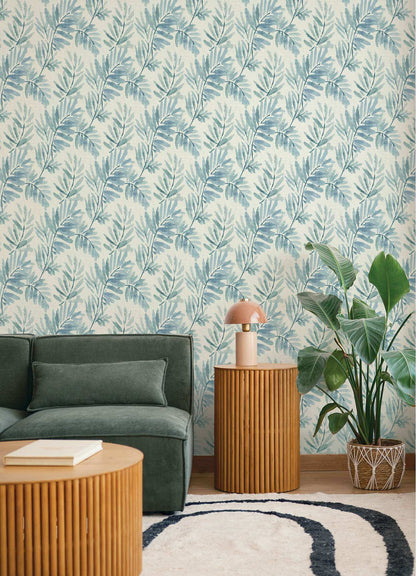 Drew & Jonathan Home Serenade Wallpaper Sample - Blue