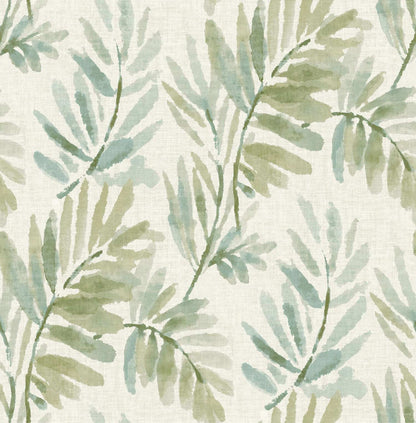 Drew & Jonathan Home Serenade Wallpaper Sample - Sea Green