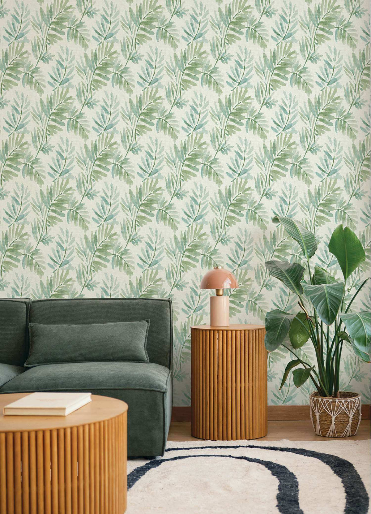 Drew & Jonathan Home Serenade Wallpaper Sample - Sea Green