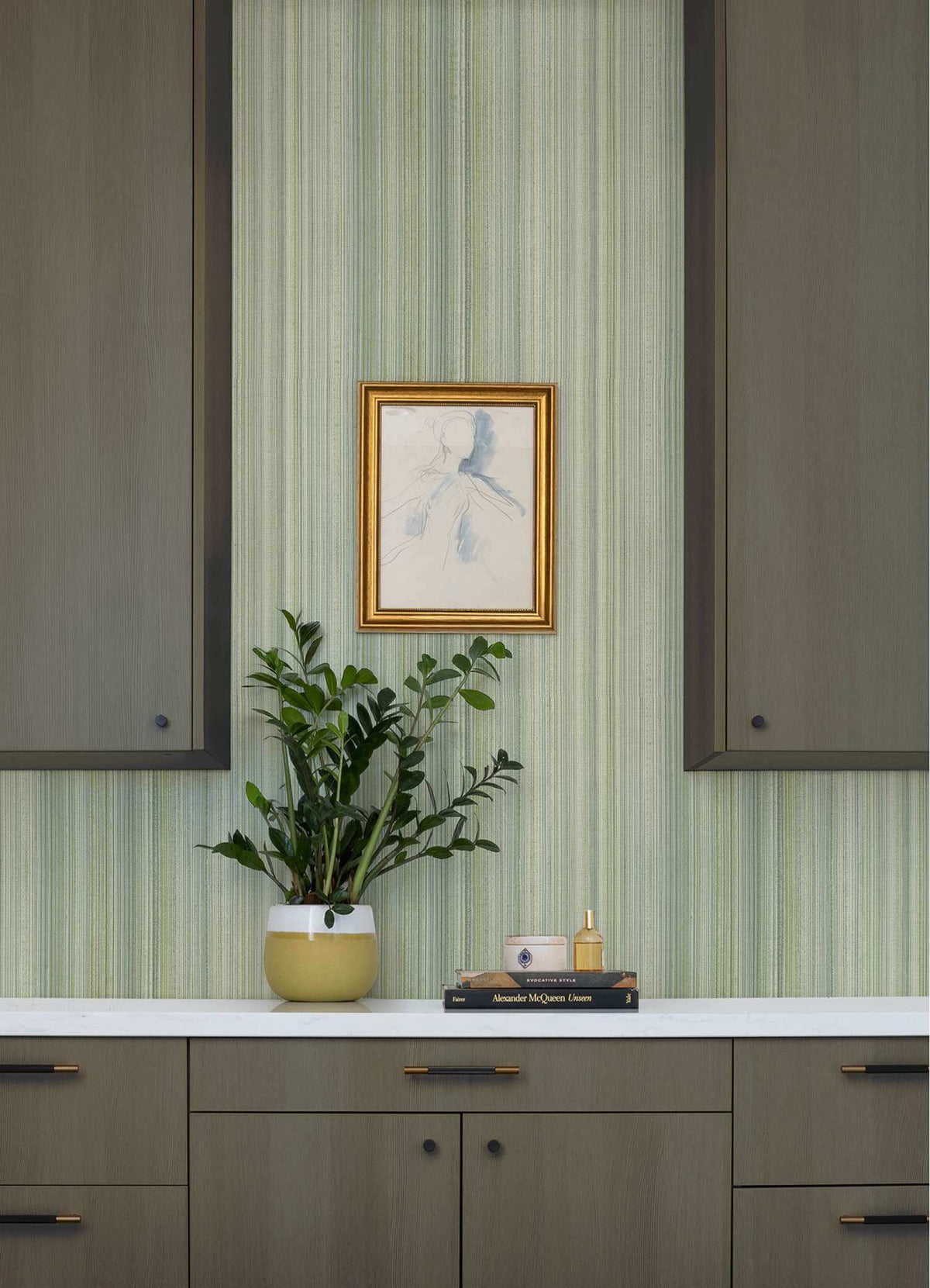 Drew & Jonathan Home Elan Wallpaper Sample - Sea Green