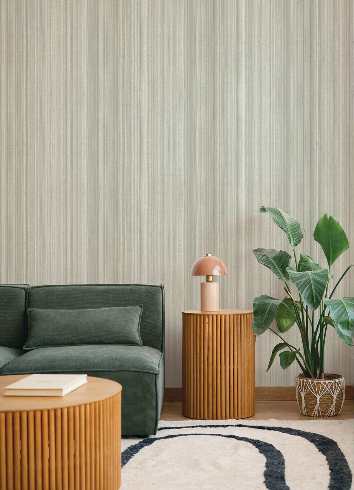 Drew & Jonathan Home Elan Wallpaper Sample - Grey