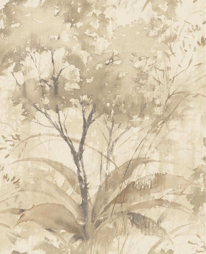 Drew & Jonathan Home Mistwood Wallpaper Sample - Coffee