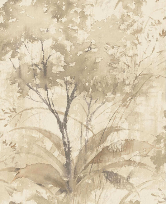 Drew & Jonathan Home Mistwood Forest Wallpaper - Coffee