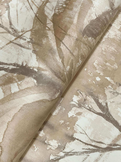 Drew & Jonathan Home Mistwood Wallpaper Sample - Coffee