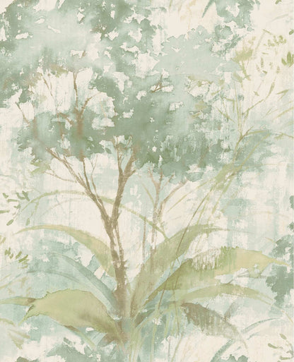 Drew & Jonathan Home Mistwood Wallpaper Sample - Green