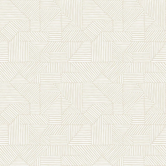 Drew & Jonathan Home Crescendo Geometric Wallpaper - Silver