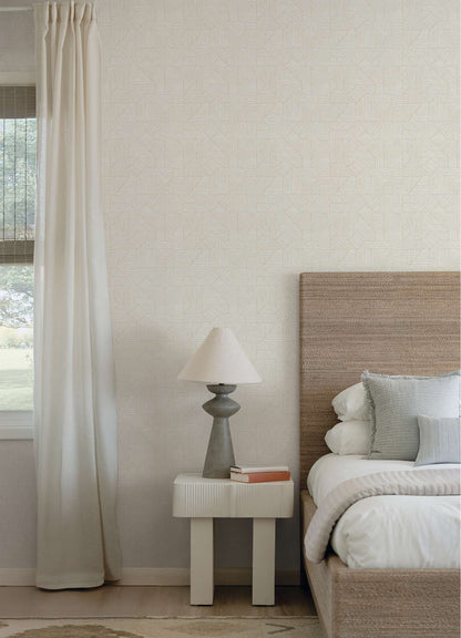 Drew & Jonathan Home Crescendo Wallpaper Sample - Silver