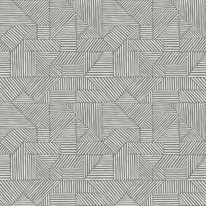 Drew & Jonathan Home Crescendo Geometric Wallpaper - Dark Gray