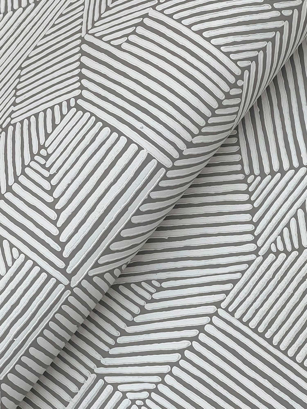 Drew & Jonathan Home Crescendo Geometric Wallpaper - Dark Gray