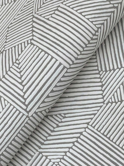 Drew & Jonathan Home Crescendo Geometric Wallpaper - Dark Gray