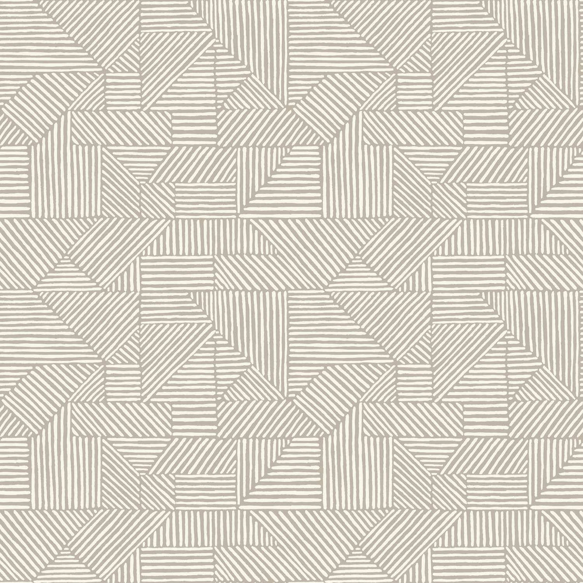 Drew & Jonathan Home Crescendo Geometric Wallpaper - Light Gray
