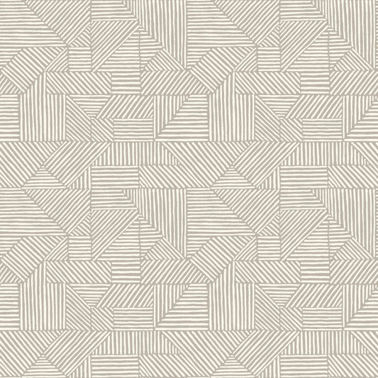 Drew & Jonathan Home Crescendo Geometric Wallpaper - Light Gray