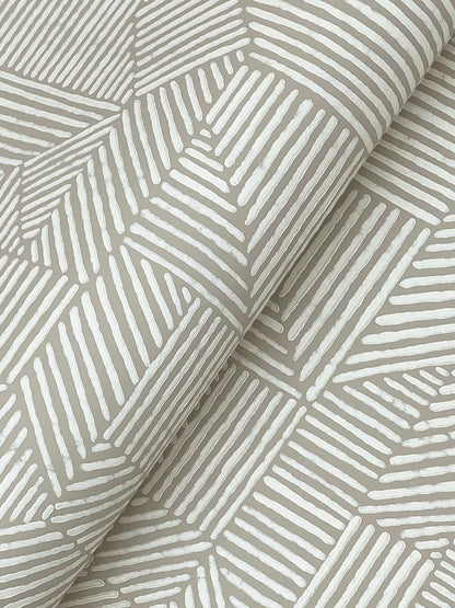 Drew & Jonathan Home Crescendo Geometric Wallpaper - Light Gray