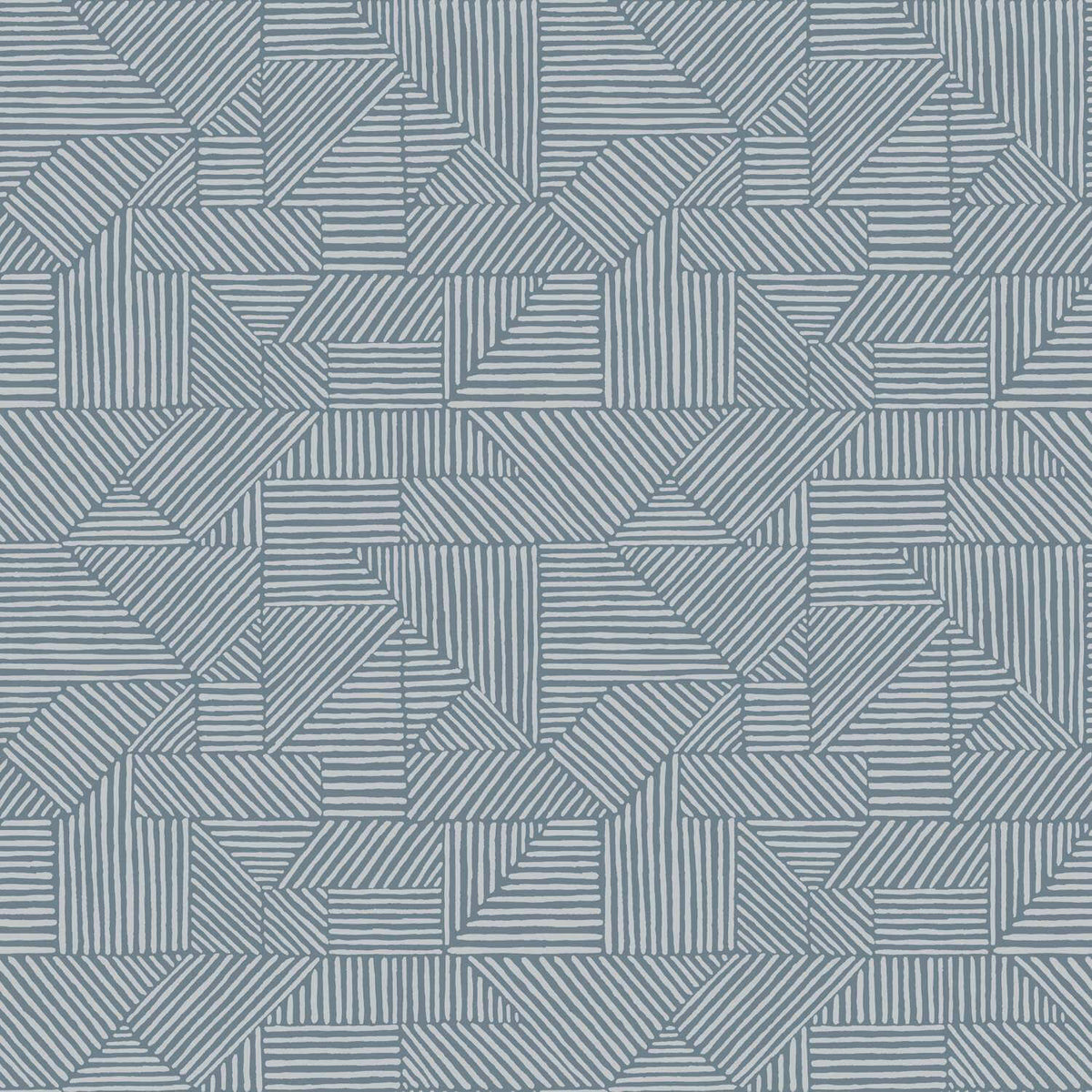 Drew & Jonathan Home Crescendo Wallpaper Sample - Blue