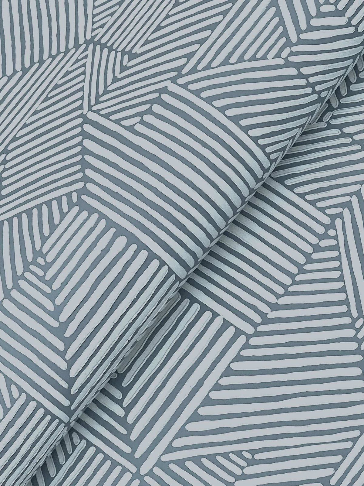 Drew & Jonathan Home Crescendo Wallpaper Sample - Blue