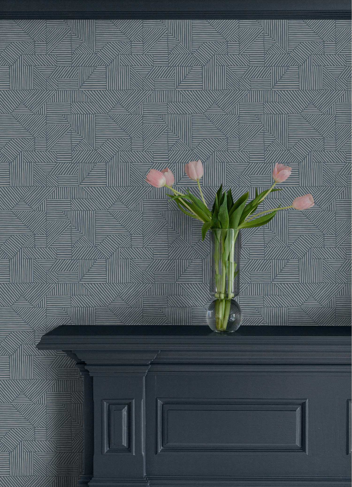 Drew & Jonathan Home Crescendo Wallpaper Sample - Blue