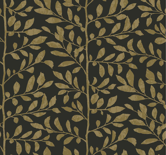 Drew & Jonathan Home Sagecrest Sapling Wallpaper - Black