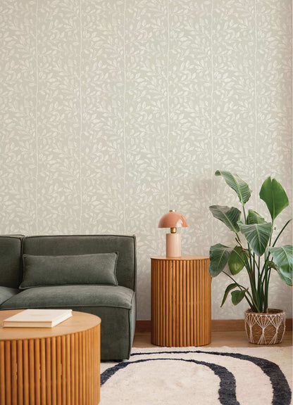 Drew & Jonathan Home Sagecrest Wallpaper Sample - Light Grey