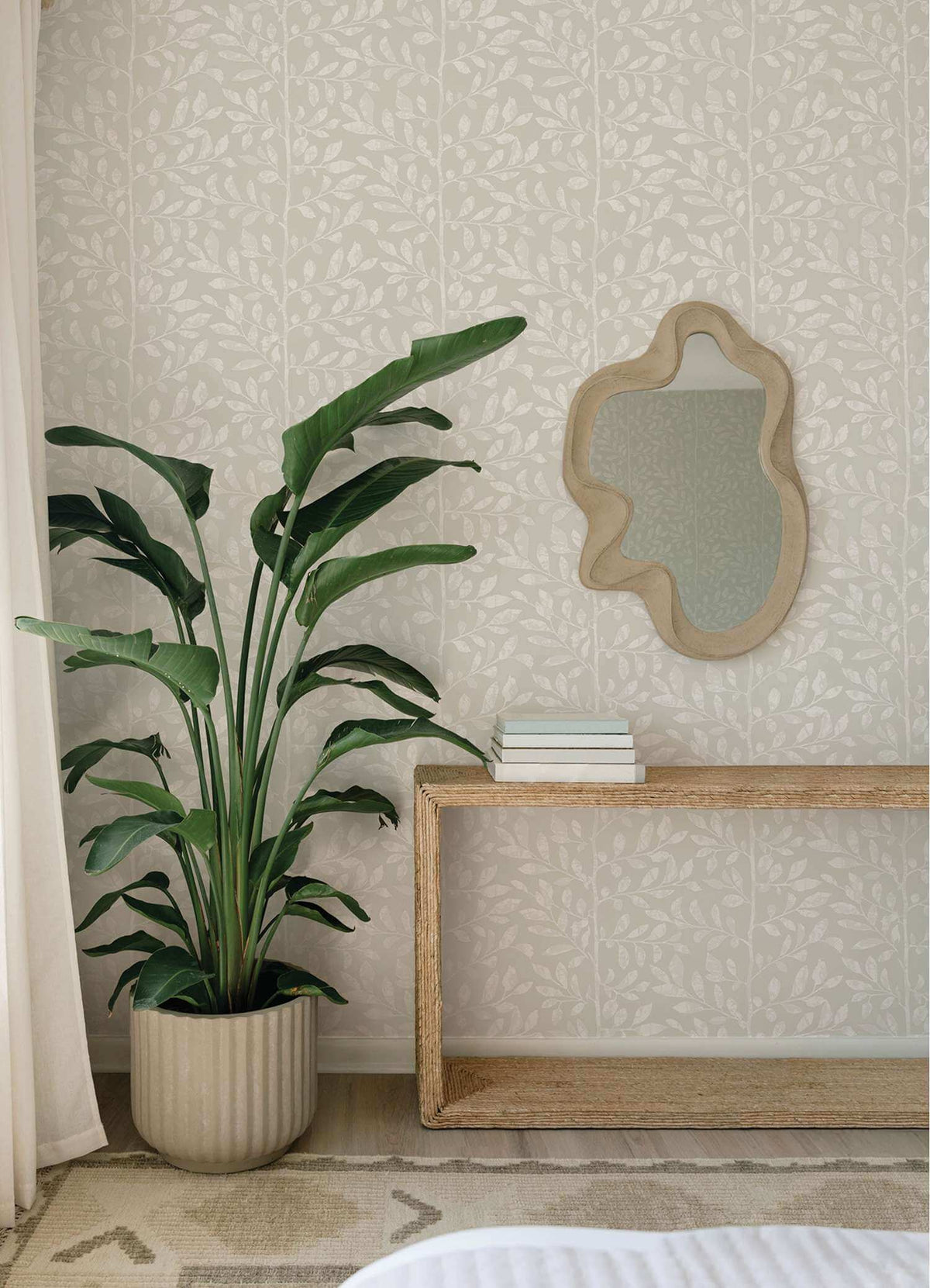 Drew & Jonathan Home Sagecrest Wallpaper Sample - Light Grey