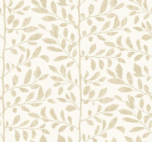 Drew & Jonathan Home Sagecrest Sapling Wallpaper - Platinum