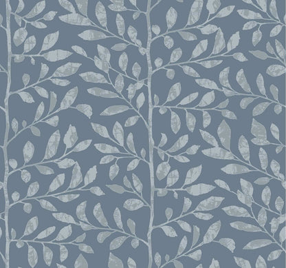 Drew & Jonathan Home Sagecrest Sapling Wallpaper - Blue