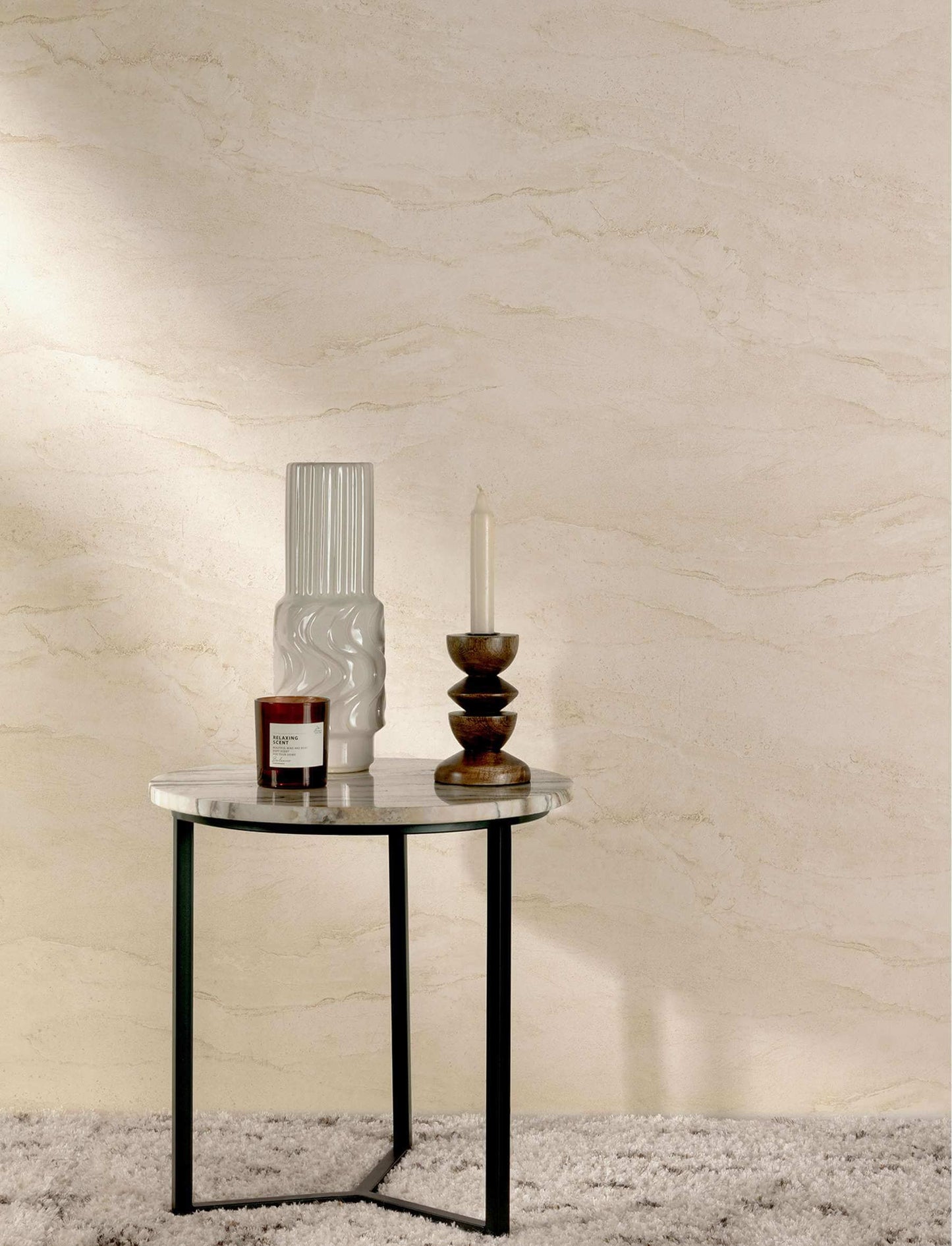 Chesapeake Kitchen & Bath Morgana Wallpaper Sample - Off-White