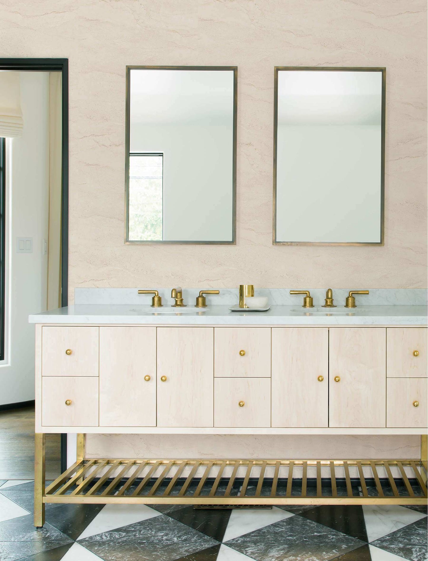 Chesapeake Kitchen & Bath Morgana Wallpaper Sample - Off-White