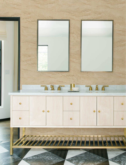 Chesapeake Kitchen & Bath Morgana Wallpaper Sample - Light Brown