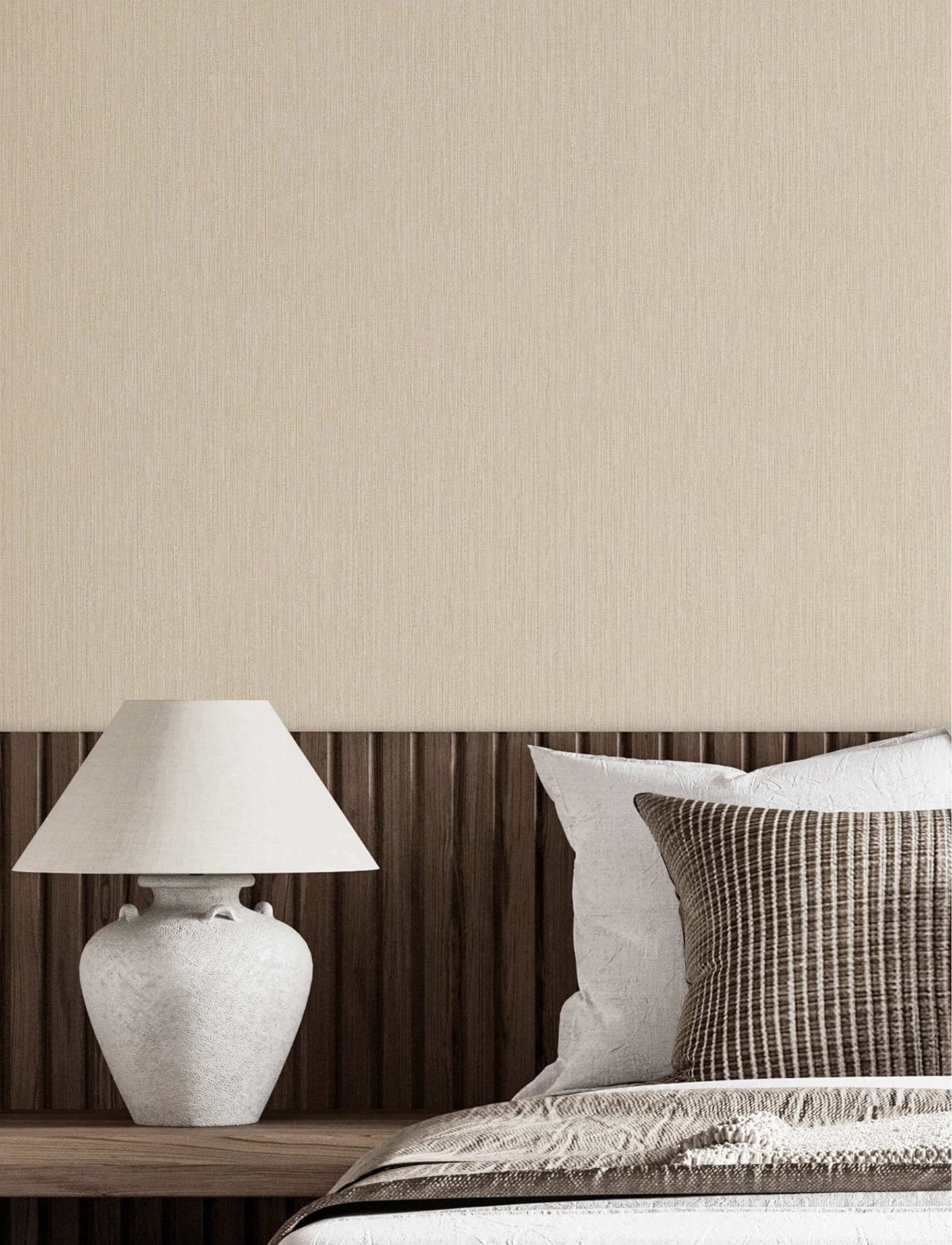 Chesapeake Kitchen & Bath Elijah Wallpaper - Light Brown