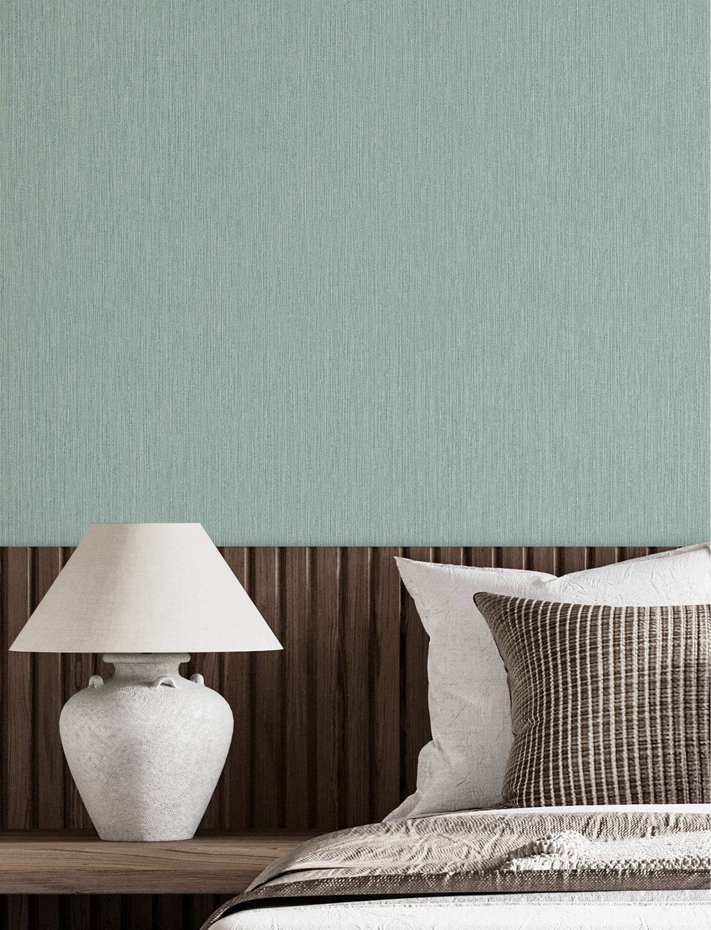 Chesapeake Kitchen & Bath Elijah Wallpaper Sample - Aqua