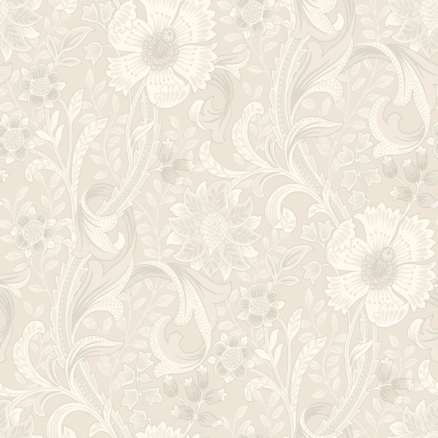 Chesapeake Kitchen & Bath Liora Floral Wallpaper Sample - Neutral