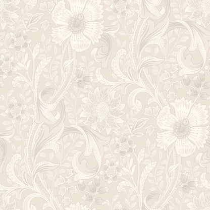 Chesapeake Kitchen & Bath Liora Floral Wallpaper Sample - Neutral