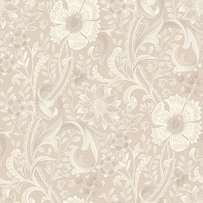 Chesapeake Kitchen & Bath Liora Floral Wallpaper Sample - Beige
