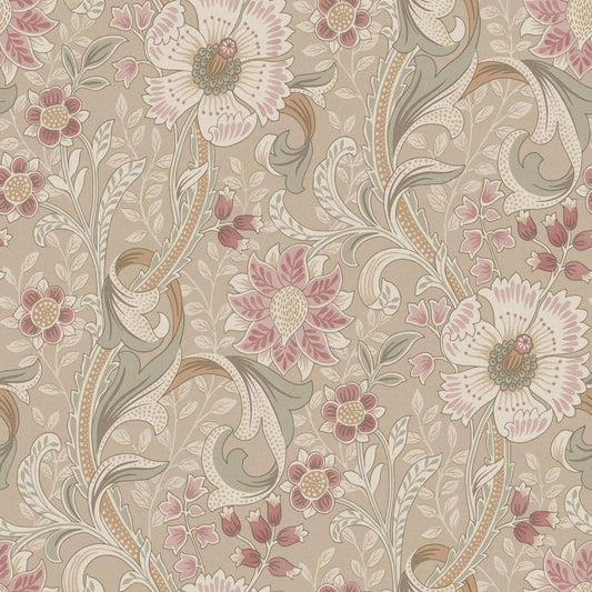 Chesapeake Kitchen & Bath Liora Floral Wallpaper - Taupe