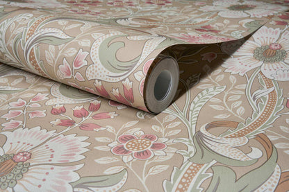 Chesapeake Kitchen & Bath Liora Floral Wallpaper - Taupe