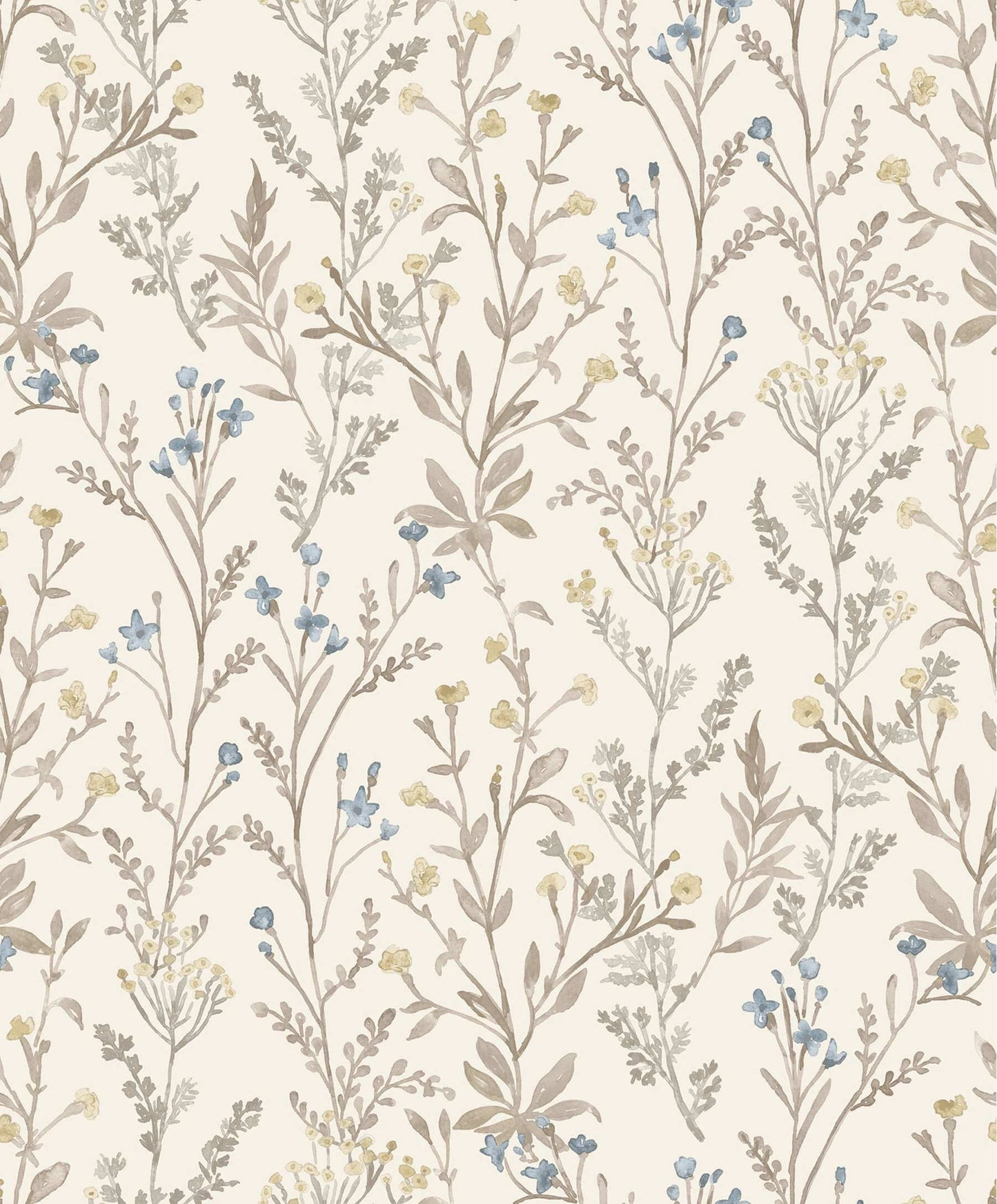 Chesapeake Kitchen & Bath Laverne Wildflowers Wallpaper Sample - Neutral
