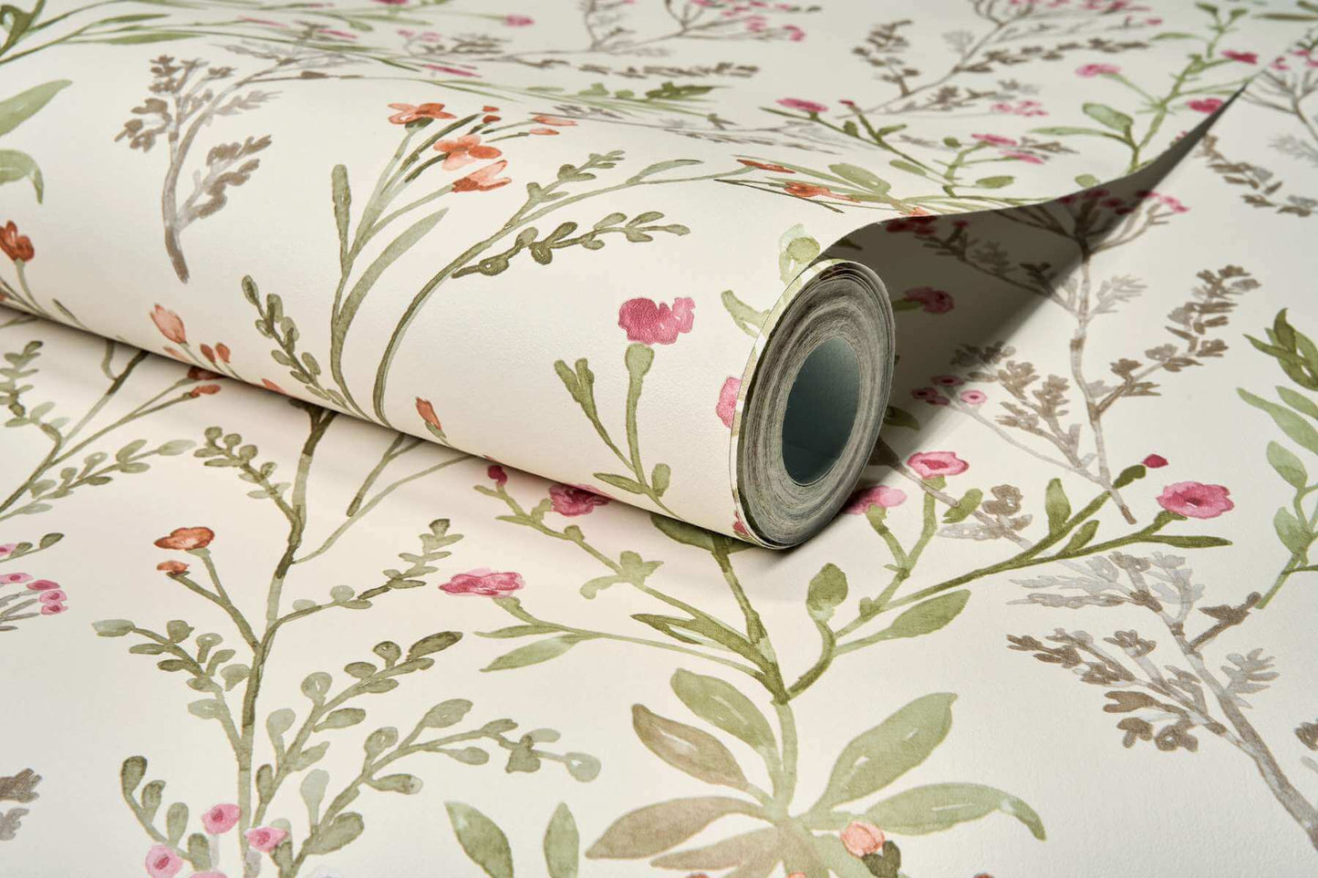 Chesapeake Kitchen & Bath Laverne Wildflowers Wallpaper - Green