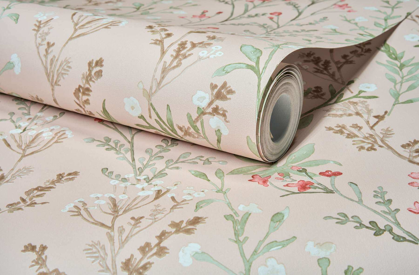 Chesapeake Kitchen & Bath Laverne Wildflowers Wallpaper Sample - Blush