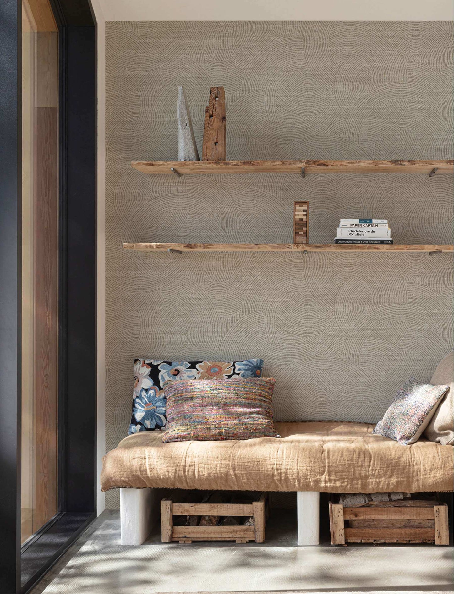 Chesapeake Kitchen & Bath Harrison Wallpaper Sample - Pewter