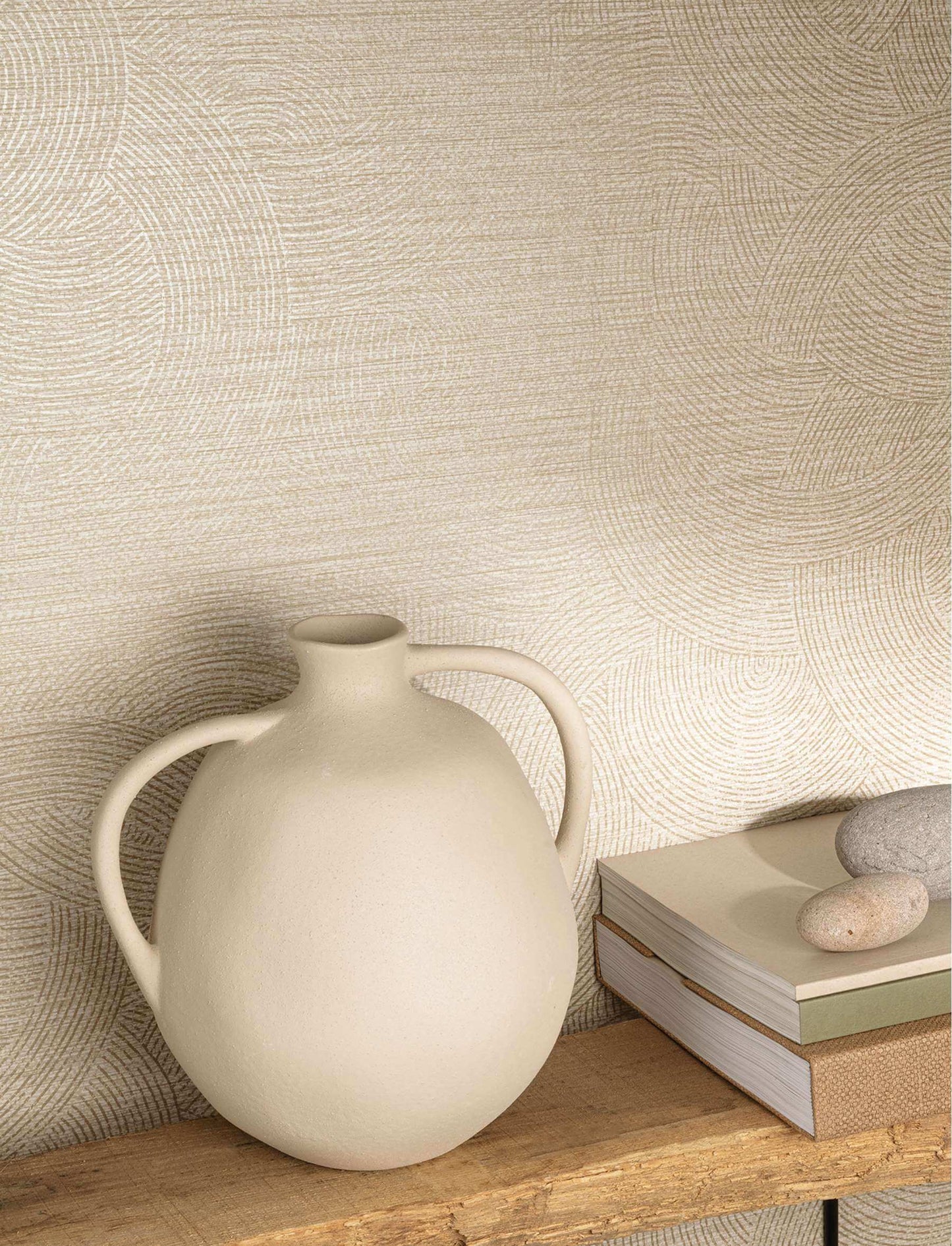 Chesapeake Kitchen & Bath Harrison Wallpaper Sample - Taupe