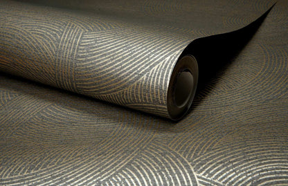 Chesapeake Kitchen & Bath Harrison Wallpaper Sample - Charcoal