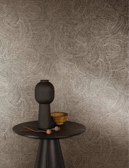 Chesapeake Kitchen & Bath Harrison Wallpaper Sample - Charcoal