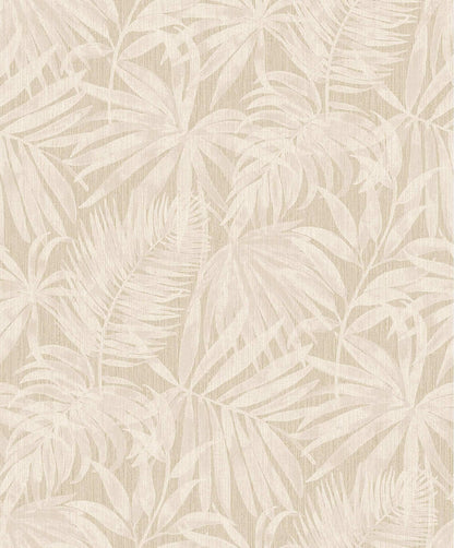 Chesapeake Kitchen & Bath Sonny Fronds Wallpaper Sample - Beige