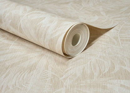 Chesapeake Kitchen & Bath Sonny Fronds Wallpaper Sample - Beige