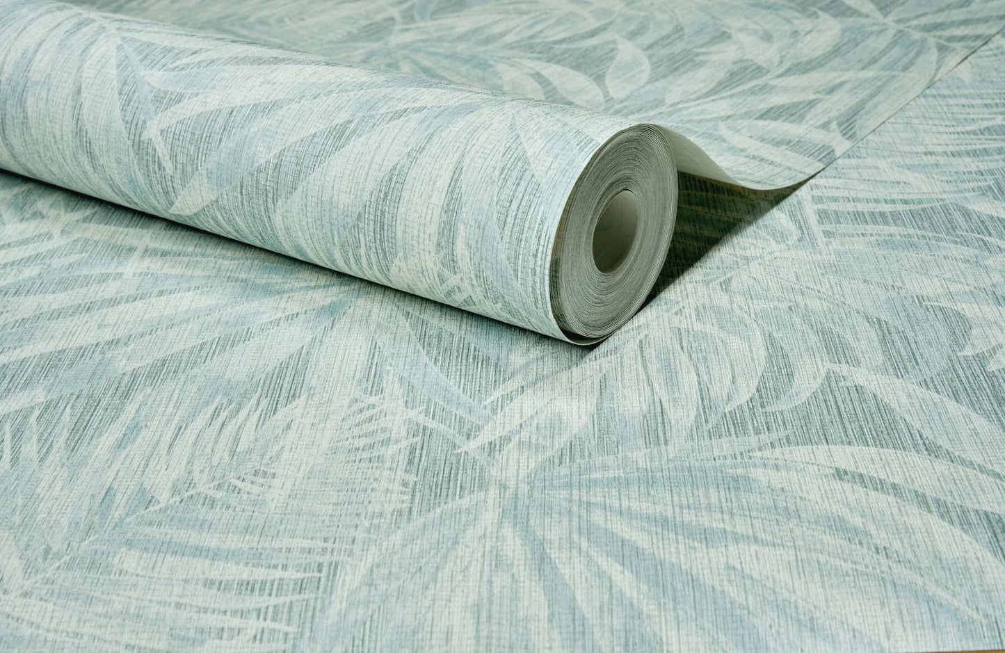 Chesapeake Kitchen & Bath Sonny Fronds Wallpaper Sample - Light Blue